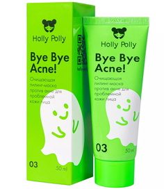 Пиллинг-маска для лица Holly Polly Bye Bye Acne! очищающая против акне 50 мл