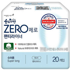 Прокладки Kleannar Soonsoohanmyeon Zero хлопковые ежедневные Sanitary Panty Liners, 20 шт. Kleannara