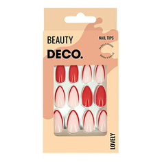 Набор накладных ногтей DECO. Lovely Tenderness с клеевыми стикерами 48 шт