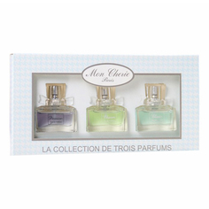 Туалетная вода женская Понти Парфюм Mon Cherie голубая 3 х 10 мл Ponti Parfum