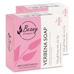 Мыло Beany твердое натуральное турецкое Verbena Soap с экстрактом вербены 2шт х 120г