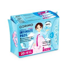Прокладки Corimo анатомической формы, ежедневные, S, 24 шт.