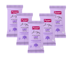 Салфетки влажные Premial la fleur очищающие ароматерапия лилия 15шт 5 упаковок
