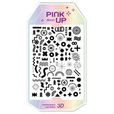 Наклейки для ногтей PINK UP Decor 3D 92