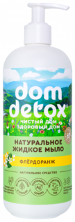 Натуральное жидкое мыло Флердоранж DOMDETOX, 500 мл Дом Природы