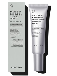Мультикислотный пилинг Allies of Skin Multi Acids & Retinoid Brightening Sleeping 50 мл