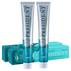 Комплект Зубная паста President Four Calcium 75 мл х 2 шт