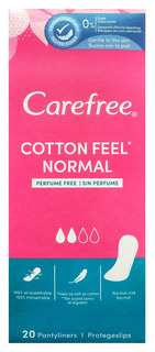 Ежедневные прокладки Carefree Cotton Feel Normal без запаха 20 шт.
