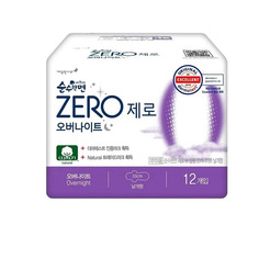 Прокладки Kleannara Soonsoohanmyeon Zero хлопковые ночные Sanitary Pаds, Overnight, 12 шт.