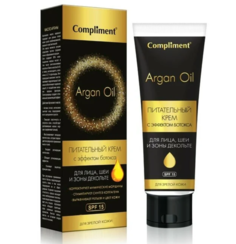 Крем для лица, шеи и декольте Compliment ARGAN OIL с эффектом ботокса для зрелой кожи 50мл