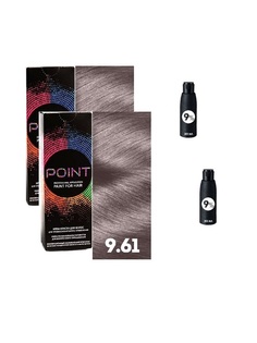 Крем-краска для волос POINT тон 9.61 2шт*100мл + 9% оксигент 2шт*100мл