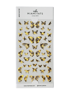 Наклейки для ногтей Miamitats Gold Butterfly, 1 шт.