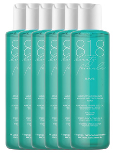 Комплект 8.1.8 Beauty Formula Мицеллярная вода для жирной чувствительной кожи 200млх6шт