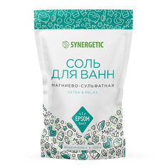 Соль для ванны Synergetic Detox & Relax 1 кг
