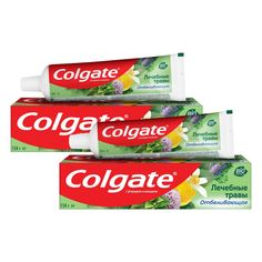 Комплект Colgate зубная паста Лечебные Травы Отбеливающая 100 мл х 2 шт.
