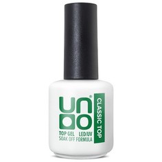 Топ для гель-лака UNO Classic глянцевый финиш для ногтей с липким слоем, прозрачный, 15 г