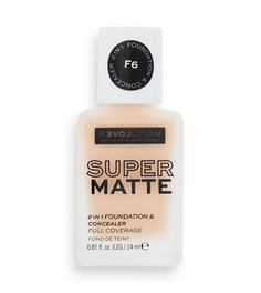 Основа тональная-консилер Relove Revolution Supermatte 2 In 1 Foundation&Concealer F6 24мл