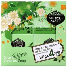 Подарочный набор Shower Mate Мыло косметическое Оливки и зеленый чай 4 шт 100 г
