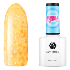 Гель-лак Adricoco Bubble gum с цветной неоновой слюдой №04 сочная папайя 8 мл