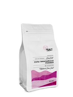 Соль для ванны Lasalt гималайская розовая без добавок 2,5 кг
