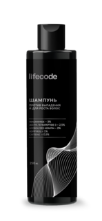Шампунь против выпадения и роста волос LIFECODE. Укрепление и питание 250 мл