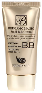BB средство Bergamo Magic Snail BB Cream SPF50 с муцином улитки 50 мл