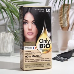 Стойкая крем-краска для волос серии Only Bio COLOR тон 1.0 роскошный черный, 115 мл Fito косметик