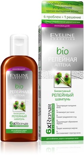 Шампунь Eveline Cosmetics bio Репейная аптека Репейный и биоактивный 150 мл 2 шт