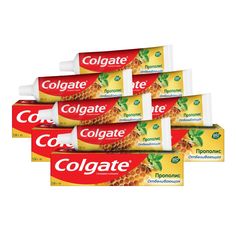 Комплект Зубная паста Colgate Прополис Отбеливающая 100 мл х 6 шт.