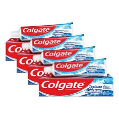 Набор Зубных паст Colgate Максимальная защита от кариеса Двойная мята+Свежая мята