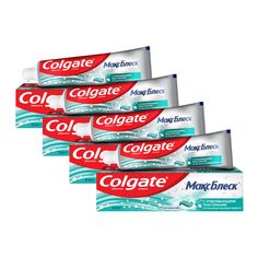 Комплект Зубная паста Colgate МАКС БЛЕСК Кристальная мята 50 мл х 4 шт.