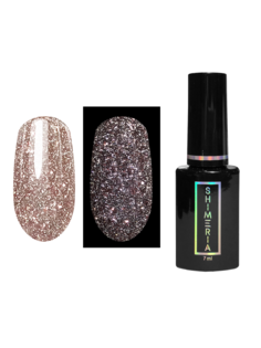 Гель-лак для ногтей RuNail Professional Shimeria Potal №7651 бронзовый светоотражающий 7мл