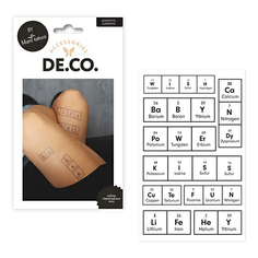 Татуировка переводная для тела DECO. Back to school by Miami tattoos Scientific elements