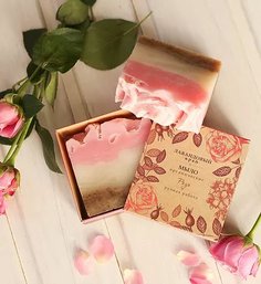 Крафтовое мыло Роза Лавандовый край