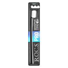 Зубная щетка R.O.C.S. Pro Sensitive мягкая цвет черно-белый