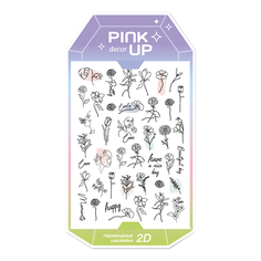 Наклейки для ногтей Pink Up Decor Spring Collection 2D переводные тон 133