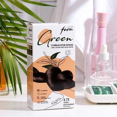 Краска для волос FARA Eco Line Green 4.75 темно-каштановый, 125 г No Brand