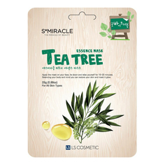 Тканевая маска для лица S+miracle Tea Tree Essence Mask успокаивающая 25 мл
