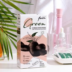 Краска для волос FARA Eco Line Green 3.7 горький шоколад, 125 г No Brand