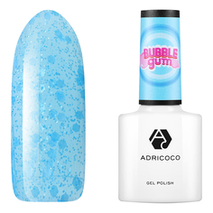 Гель-лак Adricoco Bubble gum с цветной неоновой слюдой №07 морозная голубика 8 мл
