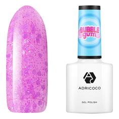 Гель-лак Adricoco Bubble gum с цветной неоновой слюдой №08 взрывная ежевика 8 мл