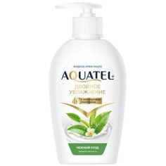 Крем-мыло жидкое Весна, Aquatel, зеленый чай матча , 280 г х 3 шт.