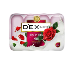 Двухцветное мыло DexClusive Beauty Soap Роза, 4х85 г
