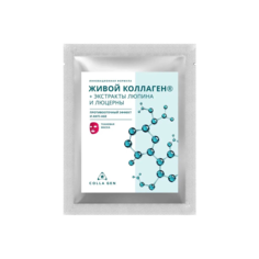 Тканевая маска Colla Gen Первый Живой Коллаген противоотечный эффект и anti-age