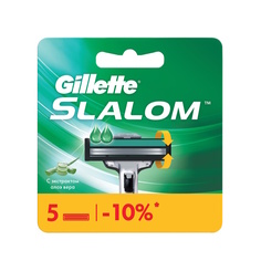 Сменные кассеты Gillette Slalom, 5 шт.