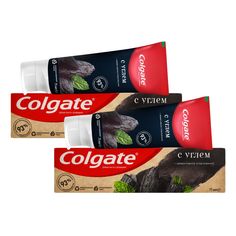 Комплект Зубная паста Colgate NATURALS Эффективное отбеливание с углем 75 мл х 2 шт.