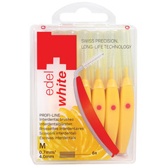 Ершики межзубные Edel+white Profi-Line M с защитными колпачками 0.7 мм 6 штук