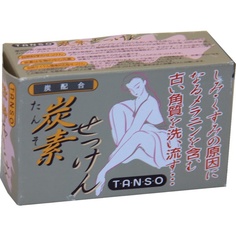 Очищающее и увлажняющее мыло Binatomo tanso на основе древесного угля со скваланом, 85 г Fudo Kagaku