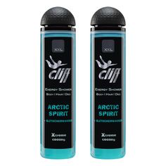 Комплект Гель-шампунь для душа 3в1 мужской Cliff Арктическая Свежесть 300 мл х 2 шт