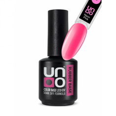 Камуфлирующее базовое покрытие для гель-лака Uno Rubber 12г Neon Pink